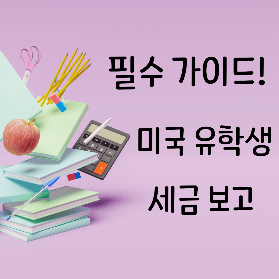 미국 유학생 세금 보고